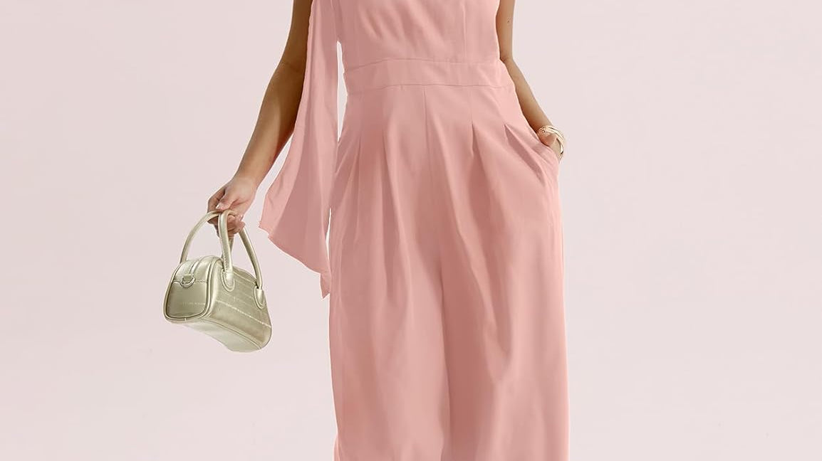 Discover the Allure of CHERFLY's Ruffle Neckline Backstrap Jumpsuits