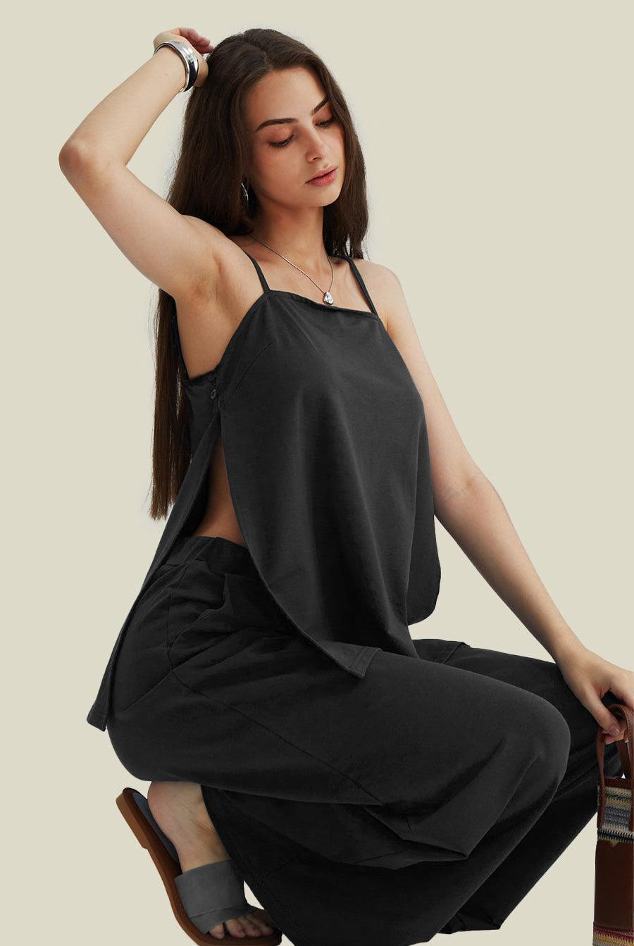 Two Piece Side-Split Lounge Sets - Cherfly