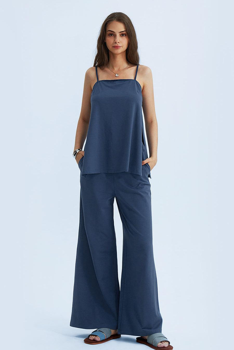 Two Piece Side-Split Lounge Sets - Cherfly