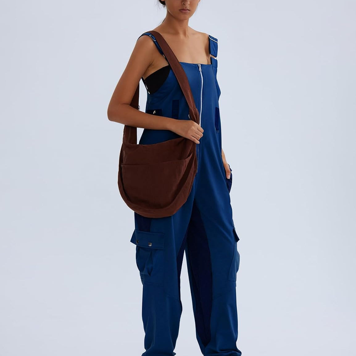 CHERFLY Jumpsuits for Women Summer Casual Baggy Overalls Adjustable Straps Outfits 2025