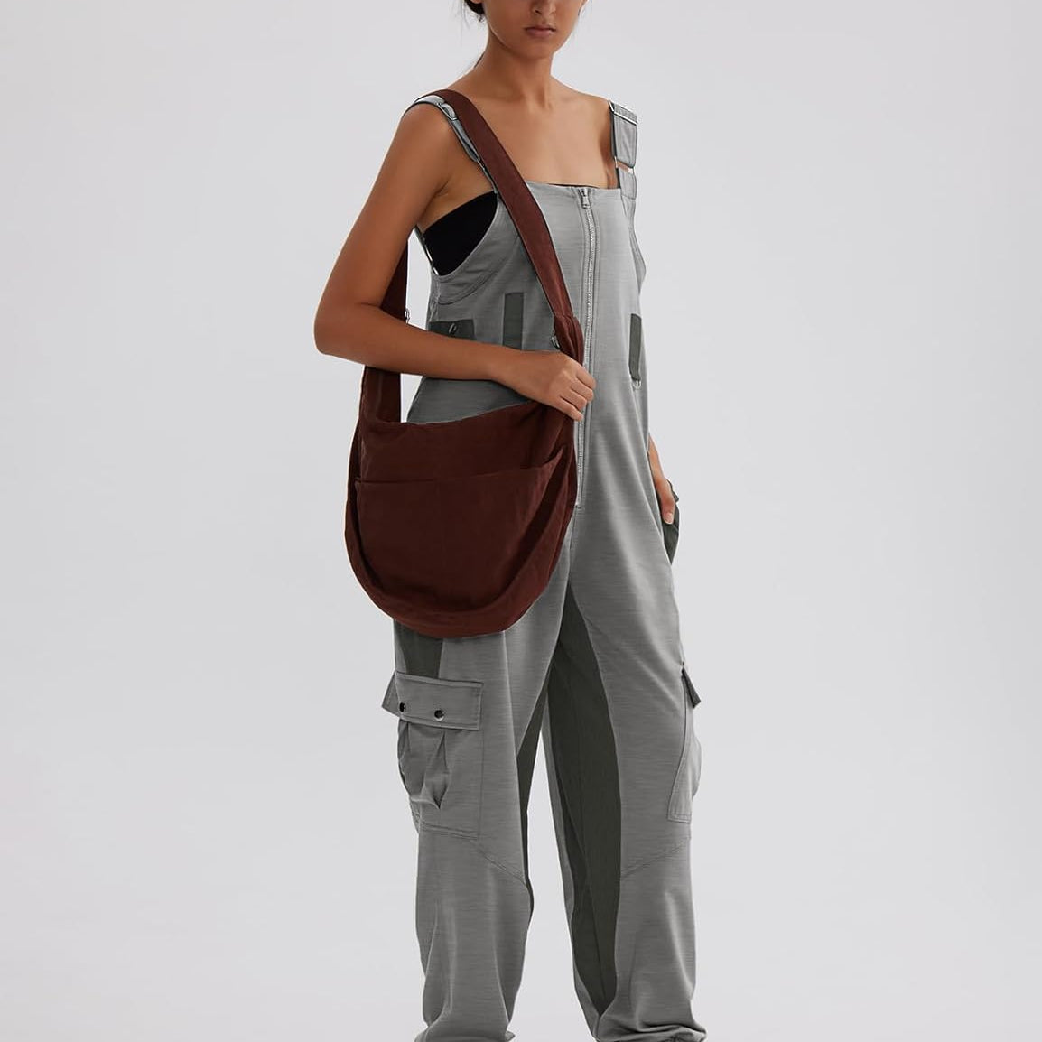 CHERFLY Jumpsuits for Women Summer Casual Baggy Overalls Adjustable Straps Outfits 2025