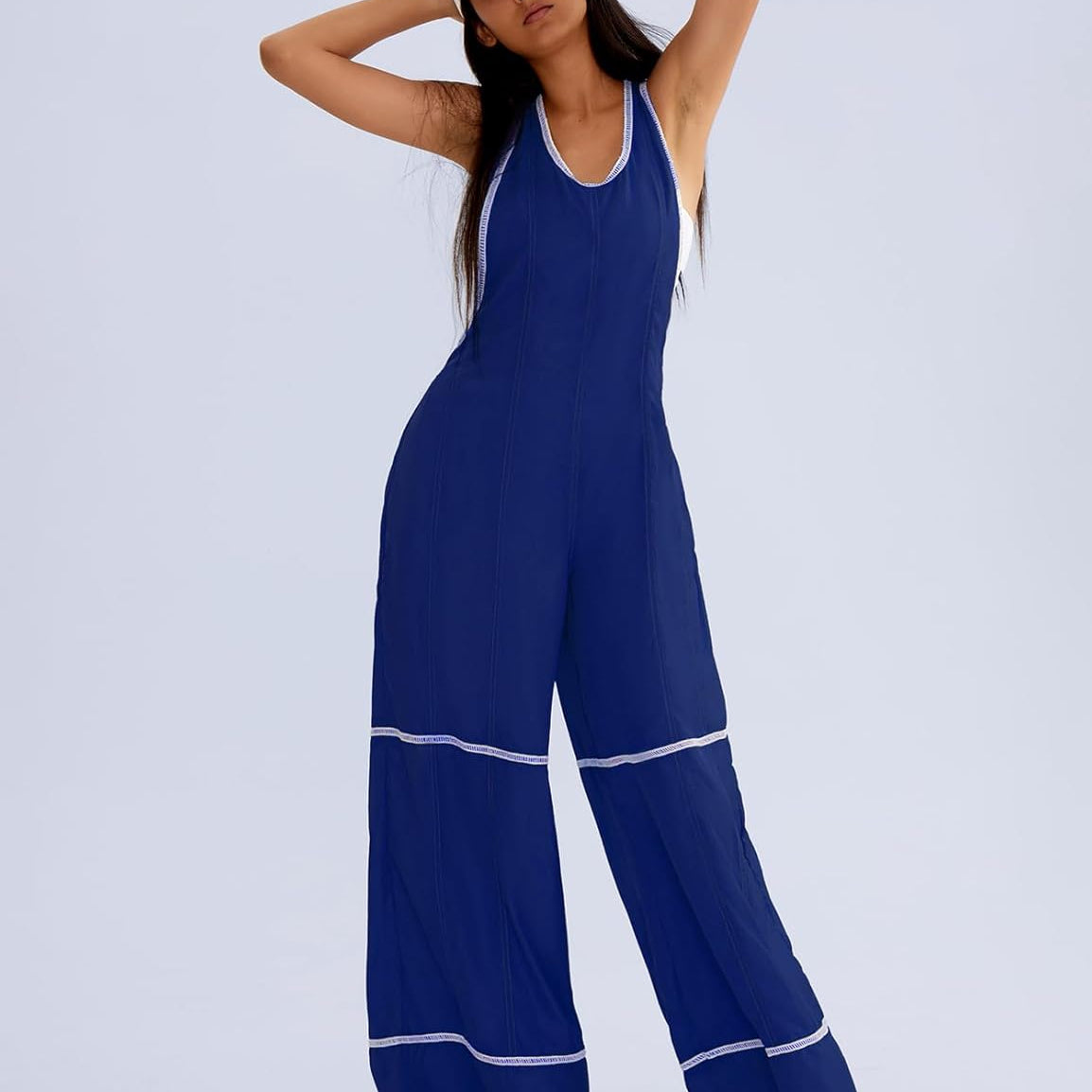 CHERFLY Jumpsuits for Women Dressy Summer Casual Outfits Straps Twisted Backless Overalls 2025