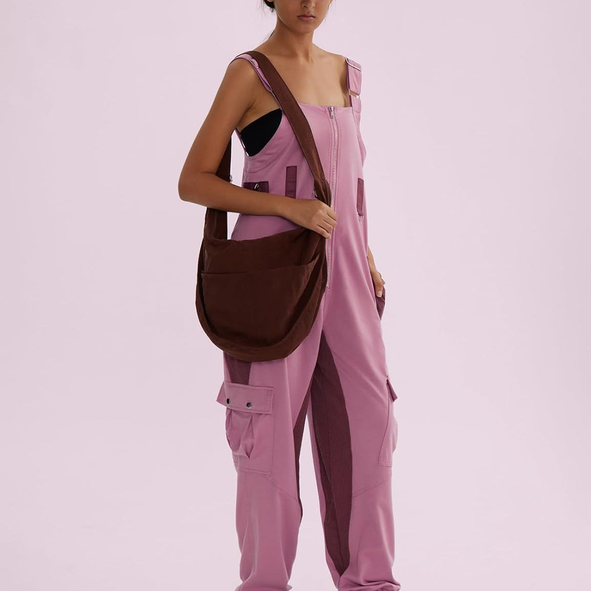 CHERFLY Jumpsuits for Women Summer Casual Baggy Overalls Adjustable Straps Outfits 2025