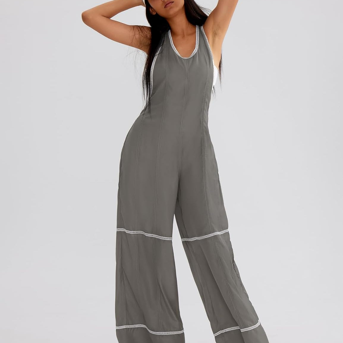 CHERFLY Jumpsuits for Women Dressy Summer Casual Outfits Straps Twisted Backless Overalls 2025